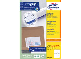Etiket Avery 3483-200 105x148mm A6 wit 800 stuks