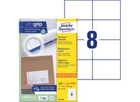 Etiket Avery 3427-200 105x74mm wit 1600 stuks