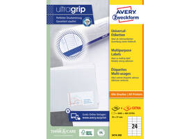 Etiket Avery 3474-200 70x37mm wit 4800 stuks