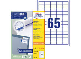 Etiket Avery 3666-200 38x21.2mm wit 13000 stuks