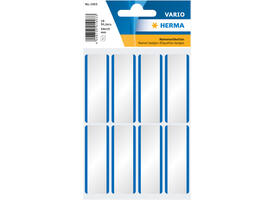 Naambadge etiket HERMA 1903 54x19mm wit/blauw 16 stuks