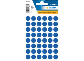 Etiket HERMA 1853 rond 13mm donkerblauw 240 stuks