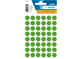 Etiket HERMA 1855 rond 13mm donkergroen 240 stuks