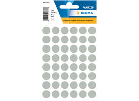 Etiket HERMA 1858 rond 13mm grijs 240 stuks