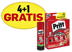 Lijmstift Pritt Stick Original 43gr promopack 4+1 gratis