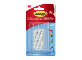 Sierklemmen Command 17026CLR inclusief bevestigingsstrip transparant