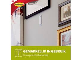 Haak Command kunststof tbv schilderijen incl bevestigingsstrip