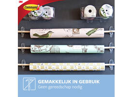 Haak Command middelgroot ovaal incl bevestigingsstrip 2 stuks