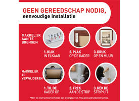 Bevestigingsstrip Command groot klik vast 7,2kg wit