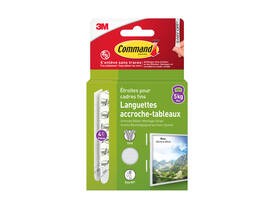 Bevestigingsstrip Command klik vast smal 5,4kg wit