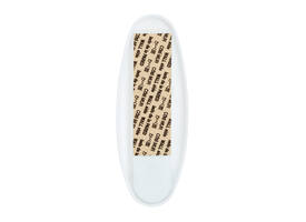 Haak Command kunststof ovaal wit incl bevestigingsstrip