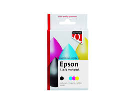 Inktcartridge Quantore alternatief tbv Epson 16XL T1636 zwart + 3 kleuren HC