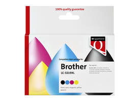 Inktcartridge Quantore alternatief tbv Brother LC-3219XL zwart + 3 kleuren