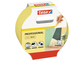 Afplaktape tesa®  Professional 25mx38mm geel