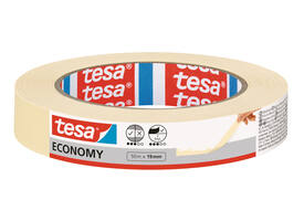Afplaktape tesa®  Economy 50mx19mm geel