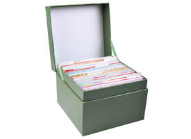 Wenskaartbox Paperclip inclusief 75 wenskaarten
