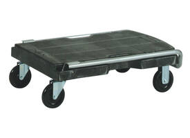 Transportkar Rubbermaid Triple Trolley inklapbaar 227kg zwart
