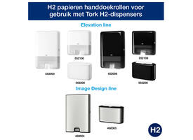 Handdoek Tork H2 Xpress Premium multifold 2-laags 212x340mm 21x100 vel wit 100297