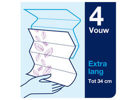 Handdoek Tork H2 Xpress Premium multifold 2-laags 212x340mm 21x100 vel wit 100297