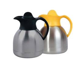 Thermoskan IEZZY koffiekan 1liter roestvrijstaal zwarte dop