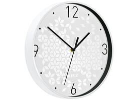 Wandklok Leitz WOW Ø29cm wit