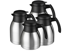 Thermoskan Bravilor dubbelwandig 1 liter RVS zwart