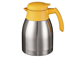 Thermoskan Bravilor dubbelwandig 1.5 liter RVS geel
