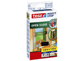 Insectenhor tesa® Insect Stop OPEN/CLOSE raam 1,3x1,5m zwart