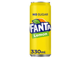 Frisdrank Fanta lemon zero blik 330ml