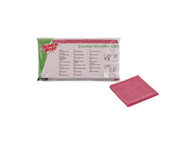 Microvezeldoek Scotch-Brite Essential 360x360mm rood 10 stuks