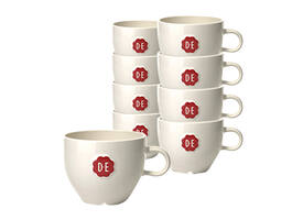 Kopje Douwe Egberts cappuccino 180ml wit 12 stuks