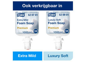 Handzeep Tork S4 Premium schuim 1000ml mild 520501