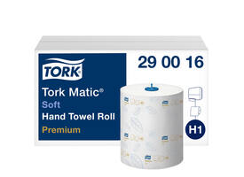 Handdoekrol Tork H1 Matic Premium 2-laags 100m wit 290016