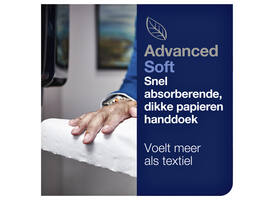 Handdoekrol Tork H1 Matic Advanced 2-laags 150m wit 290067