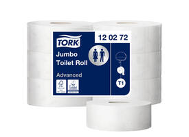 Toiletpapier Tork T1 Advanced jumbo 2-laags 360m wit 120272