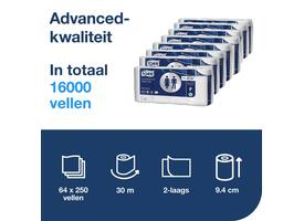 Toiletpapier Tork T4 Advanced 2-laags 250 vel wit 110767