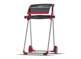 Poetspapierdispenser Tork W1 Performance vloerstandaard rood 652008