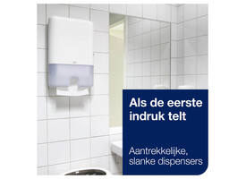 Handdoekdispenser Tork H2 Elevation Xpress wit 552000