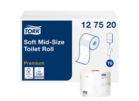 Toiletpapier Tork T6 Premium systeemrol 2-laags 90m wit 127520