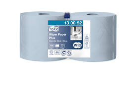 Poetspapier Tork W2 Plus Premium 2-laags 750 vel blauw 130052