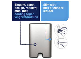 Handdoekdispenser Tork H2 Image Line Xpress zilver 460004