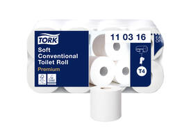 Toiletpapier Tork T4 Premium 3-laags 250 vel wit 110316