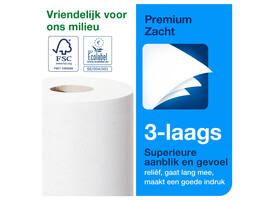 Toiletpapier Tork T4 Premium 3-laags 250 vel wit 110316