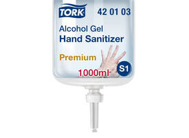 Handdesinfectie Tork S1 Premium alcoholgel ongeparfumeerd 1000 ml 420103