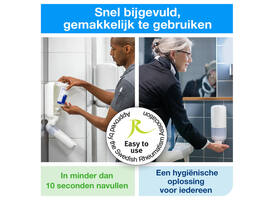 Handdesinfectie Tork S1 Premium alcoholgel ongeparfumeerd 1000 ml 420103