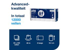 Toiletpapier Tork T4 Advanced 2-laags 400 vel wit 110771