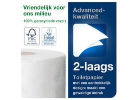Toiletpapier Tork T2 Advanced jumbo klein 2-laags 170m wit 120280