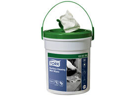 Reinigingsdoek Tork W15 Premium emmer 1-laags 58 vel wit 190594