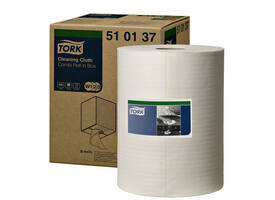 Reinigingsdoek Tork W2 Premium 1-laags 152m wit 510137