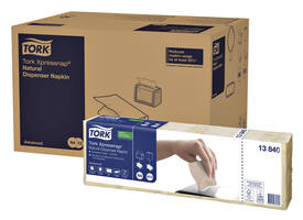 Servet Tork N4 Xpressnap Advanced 1/4 vouw 1-laags 213x330mm 1125 vel naturel 13840